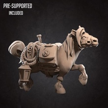 valiente poni mesa animales herrero miniaturas juego fragua Patreon d miniaturaspatreon 3d print model - Mito3D
