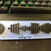 weather spotify codes 3d print model - Mito3D