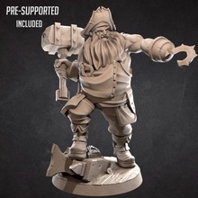 andre blacksmith tabletop hero character miniature boardgame patreon d&d npc supported 3d print model - Mito3D
