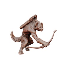 gnolle boutique dragons donjons fantaisie marteau guerre miniature dnd hyène monticule 3d print model - Mito3D