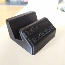 bolso rádio dab + ficar pé 3d print model - Mito3D