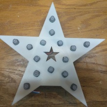 pixel Estrela Natal píxeis ws2811 3d print model - Mito3D