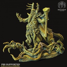 centaur druid tabletop fantasy forest warrior character mage d&d spirit dnd 32mm bestiarum 3d print model - Mito3D
