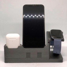 Mela orologio i phone airpods pro titolare supporto gadget elettronica 3d print model - Mito3D