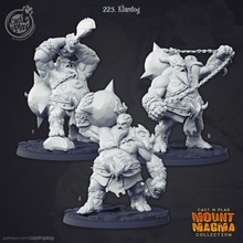 klamlog pre-supported tabletop fantasy giant mount volcano giants d&d encounter magma fat inferno castnplay infernal presupported avernus supported 3d print model - Mito3D