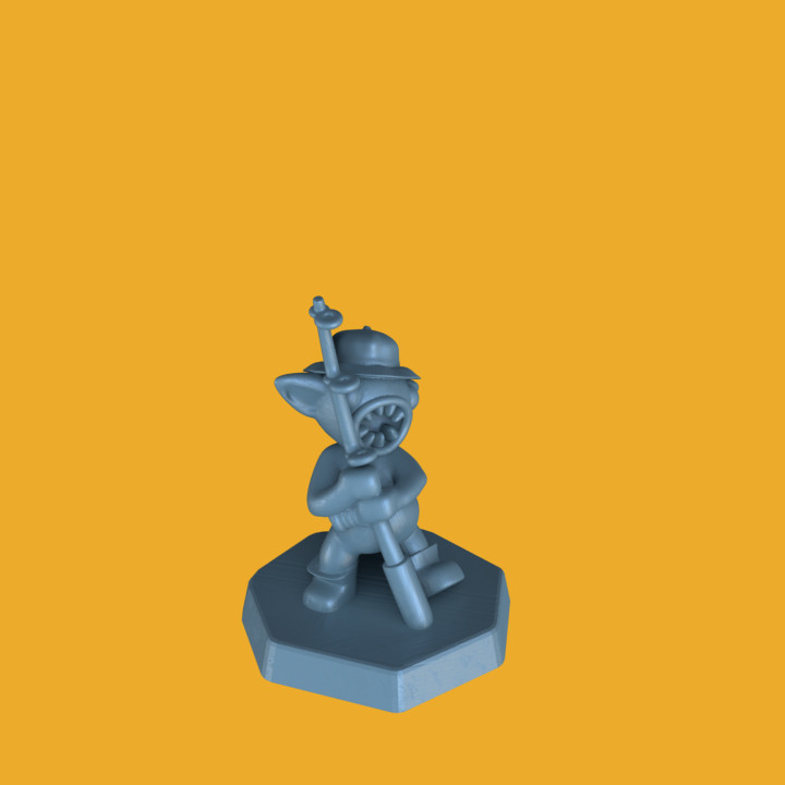 goblin fisher fishing miniature boardgame roleplaying rod d&d 3D print model - Mito3D