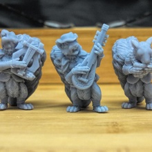 scurryni bards pre supports tabletop rpg dungeonsanddragons squirrel dnd presupported animalfolk 3d print model - Mito3D