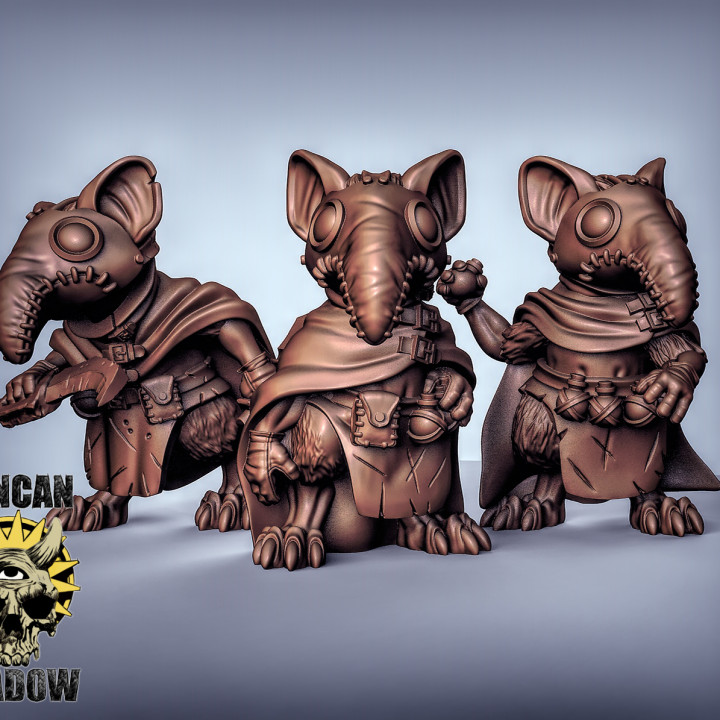 mousle plague doctors pre supports tabletop rpg mouse assassin dungeonsanddragons rogue dnd presupported plagedoctor 3D print model - Mito3D