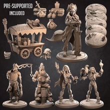 july 2020 release tabletop character mage boardgame explorer carriage captain patreon musician fisher bases trade npc crew supported campfire 3d print model - Mito3D