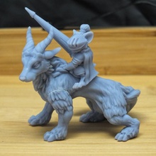 mousle knight mount tabletop fighter rpg mouse dungeonsanddragons paladin dnd tabletopgames presupported 3d print model - Mito3D