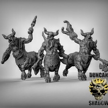 Boğa sentorlar masaüstü fantezi canavar rpg centaur Zindanlar Ejderhalar dnd yol bulucu oyunları Kaos cüceler Bullcentaur 3d print model - Mito3D