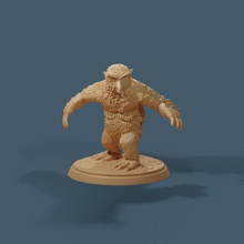 owlbear 50mm tabletop creature fantasy miniature monsters 3d print model - Mito3D