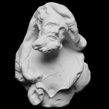 eraclito bust marble italy 3dprinting 3dprintable scantheworld 3dsculpture oraziomarinali italiansculpture 3d print model - Mito3D