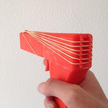 rubber band gun Spielzeug Spiele gamesandtoyscontest rubberbandgun kidtoys 3d print model - Mito3D