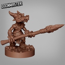 kobold spear 2 tabletop dragon minion rpg dungeon dnd pathfinder tribe 3d print model - Mito3D