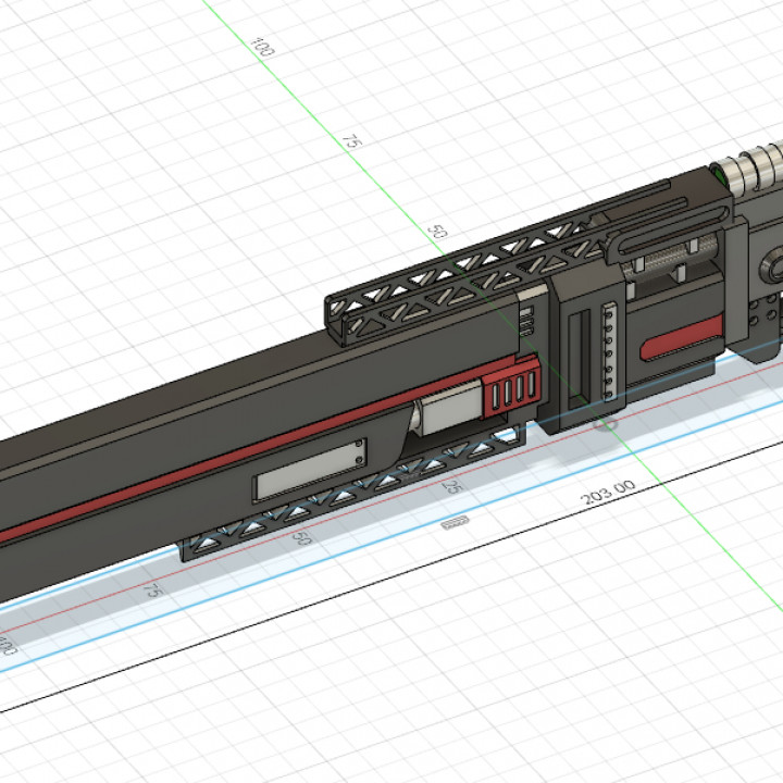 titanfall railgun figure game gun 3D print model - Mito3D
