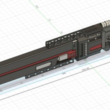 queda Titan Railgun figura jogos arma fogo 3d print model - Mito3D