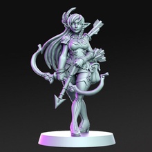 elaina fêmea duende arqueiro 32mm dnd tampo mesa floresta menina mulher arco rn estúdio 3d print model - Mito3D