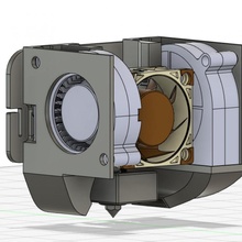 Ender 5 Mikro schweizerisch Direkte Fahrt Kit Dual 5015 4020 bltouch Ventilator dd Direktantrieb Mikroswiss 3d print model - Mito3D