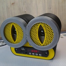 froggyface audio gadgets electrónica decoración música radio rana 3d print model - Mito3D