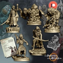 undead barrow valley - presupported modular tabletop fantasy ghost rpg wargaming warhammer zombie miniature lotr wraith lich cemetery graveyard 28mm dnd frostgrave skirmish necromancer wight spectre nighthaunt pre-supported statblock 3d print model - Mito3D
