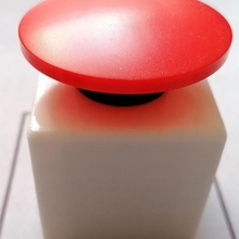 empurrar botão caso bainha cogumelo cabeça 22mm eletrônicos recinto 3d print model - Mito3D