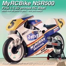 Myrcbike nsr500 1 5 3d gedruckt Hobby Niveau rc Fahrrad Autos Honda Rennen Myrccar nsr gp500 doohan Gärtner 3d print model - Mito3D