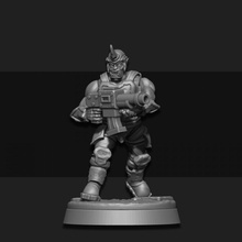 masculino orc veterano 01 tampo mesa miniatura scifi jogo guerra Corsário fundição sarks 3d print model - Mito3D