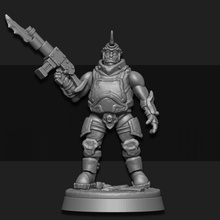male orc veteran tabletop miniature wargame foundry sarks 3d print model - Mito3D