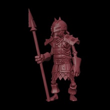 bone spearman darkest dungeon skeleton undead videogame wargaming darkestdungeon boneman 3d print model - Mito3D