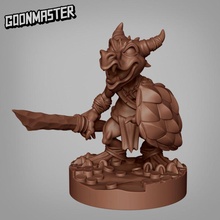 Kobold épée bouclier 1 table dragon combattant mini serviteur guerrier miniature dnd éclaireur tribu 3d print model - Mito3D