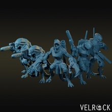reptilian soldier specialists tabletop lizard trooper unit warhammer scifi wargame squad 40k war game folk 3d print model - Mito3D