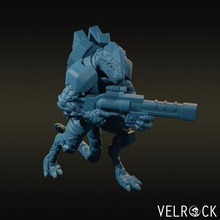 reptilian soldier rifleman v4 tabletop lizard trooper warhammer scifi wargame 40k war game folk 3d print model - Mito3D