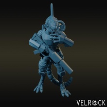 reptiliano soldado técnico v1 tampo mesa lagarto Soldado martelo guerra scifi jogo 40k jogos folk 3d print model - Mito3D