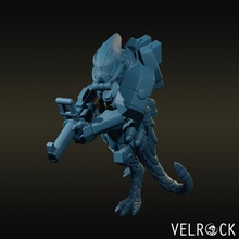 rettiliano soldato granatiere v2 tavolo lucertola warhammer scifi gioco guerra 40k folk 3d print model - Mito3D