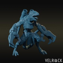 reptiliano soldado berserker tampo mesa lagarto Soldado martelo guerra scifi jogo 40k jogos folk 3d print model - Mito3D