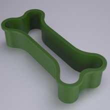 bone cookie cutter cookiecutter freedownload 3dfindit 3d print model - Mito3D