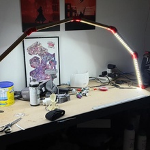 arc lumière jardin lampe LED 3d print model - Mito3D