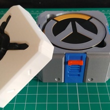 overwatch coasters coaster holder beer box logo storage videogame booze fan color multi loot 3d print model - Mito3D