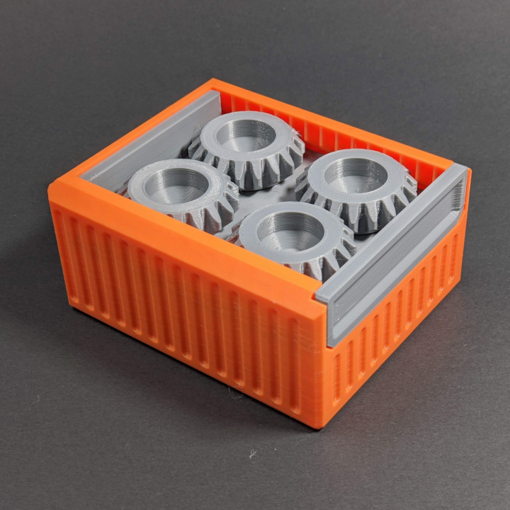 pignon boîte boutique titulaire soutien récipient DIY amusement engrenages cadeau cuisine mécanique Bureau organisateur espace rangement jouet grille mouvement atelier caddie 3D print model - Mito3D
