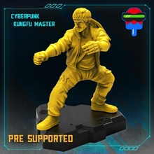 cyberpunk kungfu Maître table fureur cyberpunkred champignon 3d print model - Mito3D