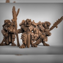 armoured ratfolk tabletop fantasy warhammer rat dungeonsanddragons dnd pathfinder skaven ageofsigmar aos stormvermin 3d print model - Mito3D