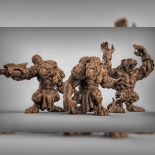 sıçan devler masaüstü fantezi Warhammer Zindanlar Ejderhalar canavar kaos dnd yol bulucu oyunu Skaven Kingsofwar adamlar Ageofsigmar aos Ratfolk Ratogre 3d print model - Mito3D