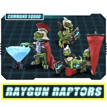 raygun raptors command squad store army dino dinosaur jurassic mini wargaming warhammer miniature tabletop velociraptor wargame raptor 3d print model - Mito3D
