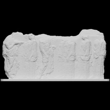 ergastines panel scan greece marble figures parthenon 3dprintable 3d print model - Mito3D