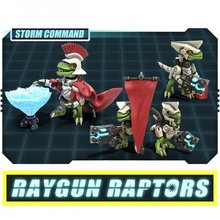 raygun raptors stormtrooper command squad store army dino dinosaur jurassic mini wargaming warhammer miniature tabletop velociraptor wargame raptor 3d print model - Mito3D