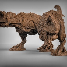 carnotaurus tabletop animal dinosaur prehistoric dungeonsanddragons dnd parthfinder 3d print model - Mito3D
