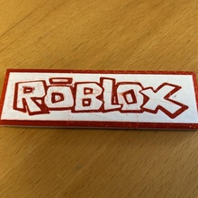 Roblox signe double extrudeuse Couleur 3d print model - Mito3D