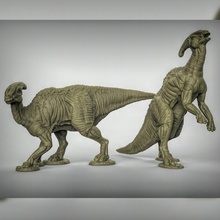 parasaurolophus tabletop animal dinosaur prehistoric dungeonsanddragons dnd pathfinder 3d print model - Mito3D