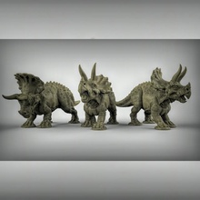 triceritops tavolo dino dinosauro preistorico Dungeons and Dragons dnd 3d print model - Mito3D